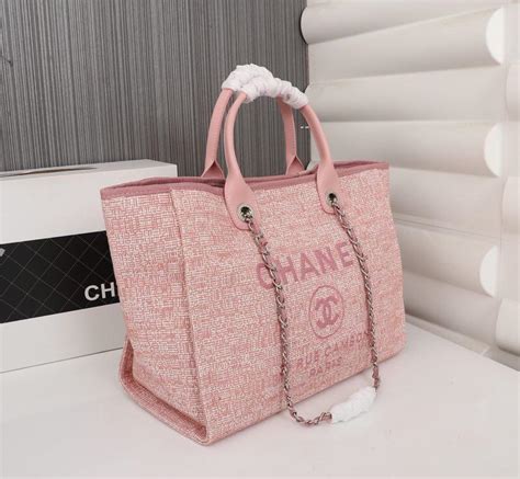 chanel pink beach bag|chanel pink bag 2021.